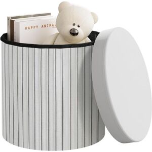 1x Stool- round, padded, velvet mdf, storage space - bar stool, dressing table chair, dressing table stool,38x38x36 cm, Light Grey - Woltu 1x Stool- round, padded, velvet mdf, storage space - bar stool, dressing table chair, dressing table stool,38x38x36 cm, Light Grey - Woltu