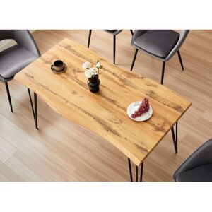 KOSY KOALA Wooden Dining Table With Metal Hairpin Legs for Dining Room, Work, or Study (Length 117 cm) KOSY KOALA Wooden Dining Table With Metal Hairpin Legs for Dining Room, Work, or Study (Length 117 cm)