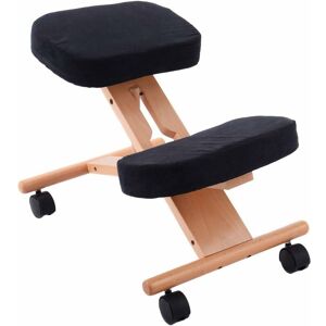 Costway - Wooden Kneeling Chair Orthopaedic Stool Ergonomic Posture Frame Seat Black Costway - Wooden Kneeling Chair Orthopaedic Stool Ergonomic Posture Frame Seat Black