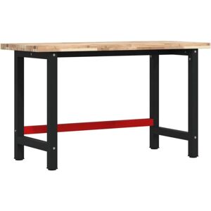 Workbench 140x60x83 cm Solid Wood Acacia Rectangular vidaXL Workbench 140x60x83 cm Solid Wood Acacia Rectangular vidaXL