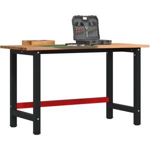 Vidaxl - Workbench Light Brown 140x60x81.5 cm Solid Wood Oak Vidaxl - Workbench Light Brown 140x60x81.5 cm Solid Wood Oak