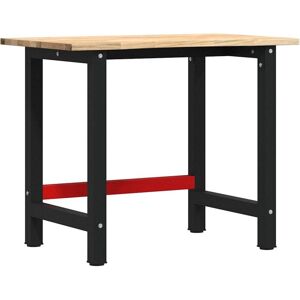 vidaXL Workbench - Oak - Large Work Surface vidaXL Workbench - Oak - Large Work Surface