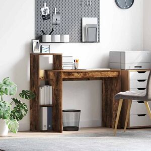 Vidaxl - Desk with Shelf Smoked oak 100 x 40 x 90 cm Engineered wood Vidaxl - Desk with Shelf Smoked oak 100 x 40 x 90 cm Engineered wood