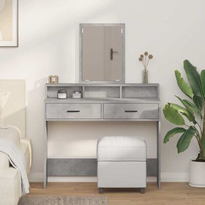 vidaXL Beton Grey Cosmetic Unit - Modern Design vidaXL Beton Grey Cosmetic Unit - Modern Design
