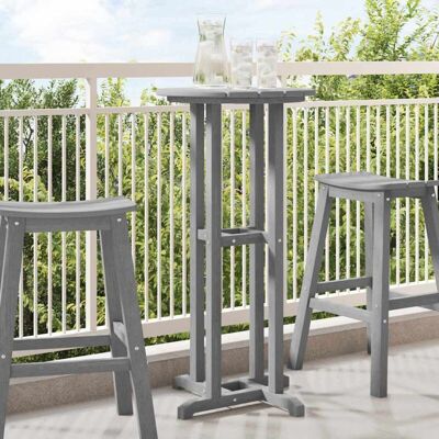 Bar Table Light grey 55 x 55 x 107 cm hdpe Vidaxl Bar Table Light grey 55 x 55 x 107 cm hdpe Vidaxl