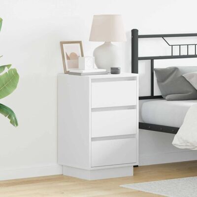 vidaXL Nightstand with LED Lighting - Modern Design vidaXL Nightstand with LED Lighting - Modern Design