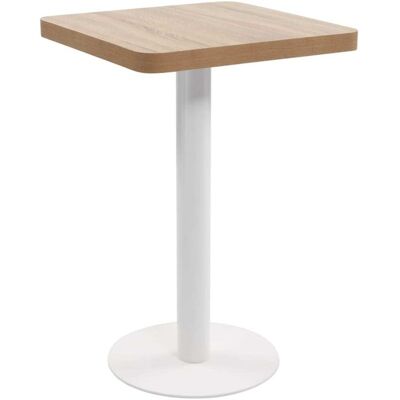 Bistro Table Light Brown 50x50 cm MDF vidaXL Bistro Table Light Brown 50x50 cm MDF vidaXL