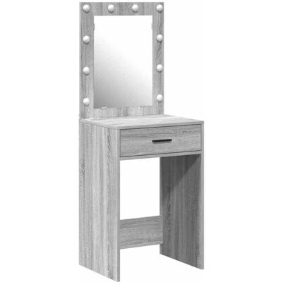 vidaXL Grey Sonoma Dressing Table - Dressing Table vidaXL Grey Sonoma Dressing Table - Dressing Table