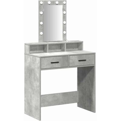 vidaXL Beton Grey Makeup Table - Modern Design vidaXL Beton Grey Makeup Table - Modern Design