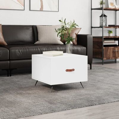 vidaXL White 50x50x40 cm Coffee Table - Living Room Furniture vidaXL White 50x50x40 cm Coffee Table - Living Room Furniture