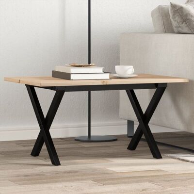 vidaXL Wooden Coffee Table - 80x50x40cm - Rustic Brown - Coffee Table vidaXL Wooden Coffee Table - 80x50x40cm - Rustic Brown - Coffee Table