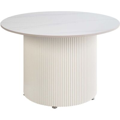 Beliani Leona Modern Round Ceramic Coffee Table - Coffee Table Beliani Leona Modern Round Ceramic Coffee Table - Coffee Table