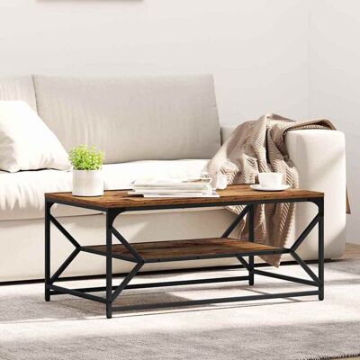 Vidaxl Reclaimed Wood Industrial Coffee Table - Coffee Table Vidaxl Reclaimed Wood Industrial Coffee Table - Coffee Table