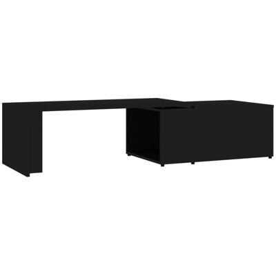 vidaXL Black Engineered Wood Coffee Table 150x50x35 cm vidaXL Black Engineered Wood Coffee Table 150x50x35 cm