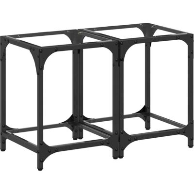 vidaXL Coffee Table - 30x30x40 cm - Transparent - Steel vidaXL Coffee Table - 30x30x40 cm - Transparent - Steel