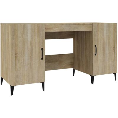 vidaXL Sonoma Oak Desk - 140x50x75 cm Office Table vidaXL Sonoma Oak Desk - 140x50x75 cm Office Table
