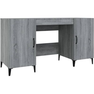 VidaXL Grey Sonoma Desk - Office & Study Furniture VidaXL Grey Sonoma Desk - Office & Study Furniture