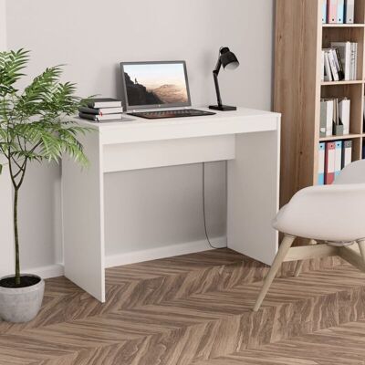 vidaXL White Engineered Wood Corner Office Desk - 90x40x72 cm vidaXL White Engineered Wood Corner Office Desk - 90x40x72 cm