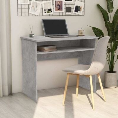 vidaXL Desk Concrete Grey - 90x50x74 cm - Engineered Wood vidaXL Desk Concrete Grey - 90x50x74 cm - Engineered Wood
