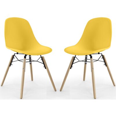 PRIVATEFLOOR - Skögur - PP seat - Beech legs - Dining Chair PRIVATEFLOOR - Skögur - PP seat - Beech legs - Dining Chair
