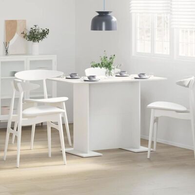 Vidaxl White Rectangular Dining Table - dining table Vidaxl White Rectangular Dining Table - dining table
