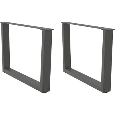 Vidaxl - Coffee Table Legs V-Shape 2 pcs Anthracite 70x(42-43.3) cm Steel Vidaxl - Coffee Table Legs V-Shape 2 pcs Anthracite 70x(42-43.3) cm Steel