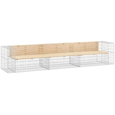 vidaXL Garden Bench Natural Pine - Garden Bench vidaXL Garden Bench Natural Pine - Garden Bench