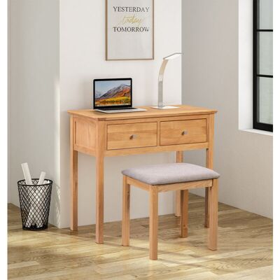 Hallowood Furniture - Hereford Dressing Table Hre Dt750 - Oak Hallowood Furniture - Hereford Dressing Table Hre Dt750 - Oak