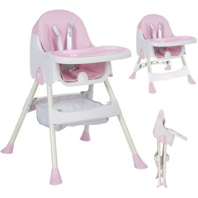 K IKIDO Baby High Chair - 3-in-1 Foldable, 5-Point Safety K IKIDO Baby High Chair - 3-in-1 Foldable, 5-Point Safety
