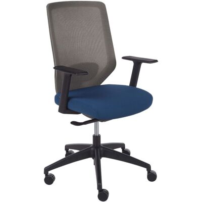 Beliani Office Chair - Mesh Adjustable Height Modern Blue Beliani Office Chair - Mesh Adjustable Height Modern Blue