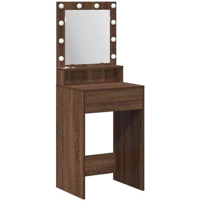 vidaXL Brown Oak Cosmetic Mirror - Mirror vidaXL Brown Oak Cosmetic Mirror - Mirror