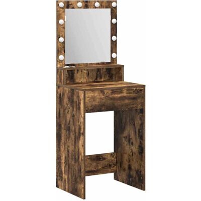 vidaXL Smoked Oak Dressing Table vidaXL Smoked Oak Dressing Table