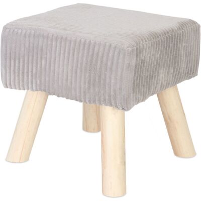 Relaxdays - Cord Ottoman 30x30 - Ottoman Relaxdays - Cord Ottoman 30x30 - Ottoman