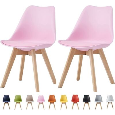 MCC - Set of 2 - Pink - Chairs - Dining Chairs MCC - Set of 2 - Pink - Chairs - Dining Chairs