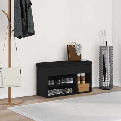 vidaXL Entryway Bench Black - Entryway Bench vidaXL Entryway Bench Black - Entryway Bench
