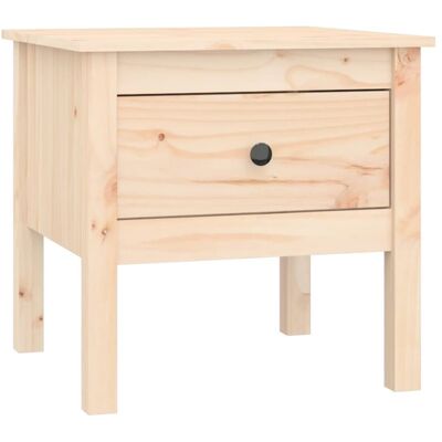 vidaXL Solid Wood Pine Side Table - 50x50x49 cm - Durable & Rustic vidaXL Solid Wood Pine Side Table - 50x50x49 cm - Durable & Rustic