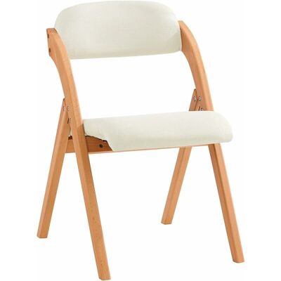 SoBuy White Folding Wooden Chair - Space Saving & Durable SoBuy White Folding Wooden Chair - Space Saving & Durable
