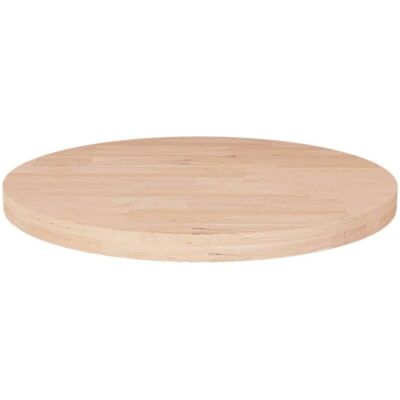 vidaXL Solid Wood Oak Round Table Top - Table Top vidaXL Solid Wood Oak Round Table Top - Table Top