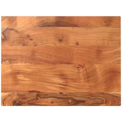 VidaXL Rectangular Solid Acacia Wood Tabletop - Rustic, Durable, 80x70 cm VidaXL Rectangular Solid Acacia Wood Tabletop - Rustic, Durable, 80x70 cm