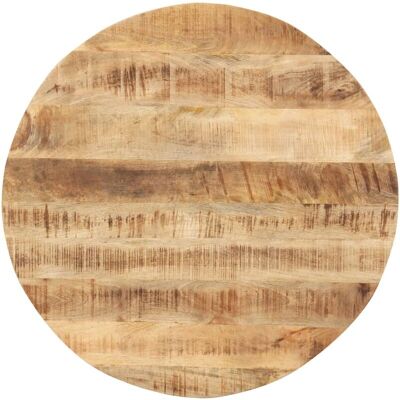 vidaXL 80 cm Round Tabletop Solid Mango Wood Replacement Dining Surface vidaXL 80 cm Round Tabletop Solid Mango Wood Replacement Dining Surface