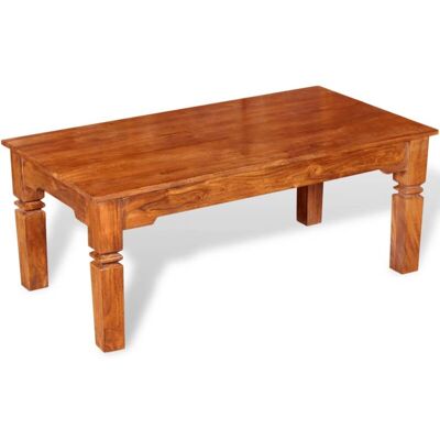 vidaXL Solid Wood Coffee Table 110x60x45 cm - Coffee, Side, End, Living Room vidaXL Solid Wood Coffee Table 110x60x45 cm - Coffee, Side, End, Living Room