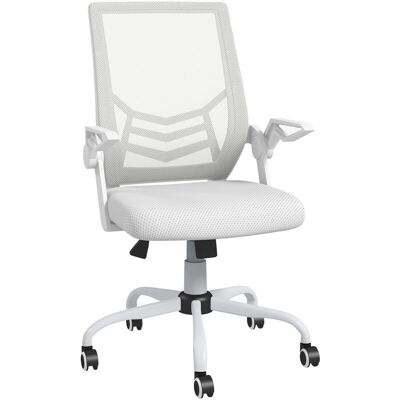 Vinsetto White Mesh Swivel Office Chair - Office Furniture Vinsetto White Mesh Swivel Office Chair - Office Furniture