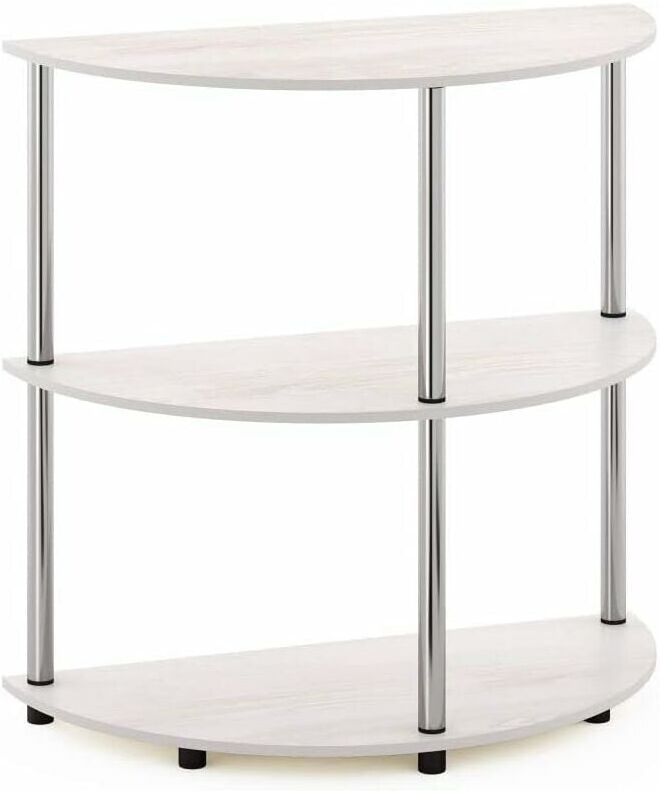 Frans Turn-N-Tube Half Round Console Table - White Oak - Bois - 114.7cm