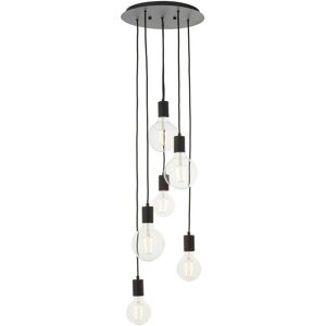 Studio Modern Industrial Cluster Pendant Matt Black - Endon