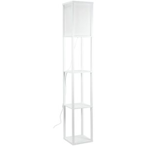 MINISUN Floor Lamp Modern Struttura Light with Display Shelves - White