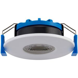 Saxby Lighting - Saxby Shieldslim IP65 7W Recessed Downlight Matt White Paint IP65