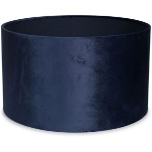 VALUELIGHTS Velvet Ceiling Light Shade Lampshade Drum Pendant Easy Fit - Large - Navy