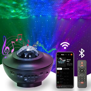 Minisun - led Galaxy Projector Night Light Star Sky usb Bluetooth Party Music Light Décor Lamp