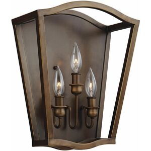 LOOPS 3 Bulb Wall Light Sconce Painted Aged Brass Finish led E14 60W Bulb