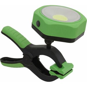 Loops - 3W cob led Magnetic Work Lamp & Clamp - Adjustable Head Torch - Battery Powered